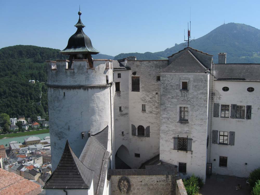 AUSTRIA - On the Hohensaltzburg Castle ramparts in Saltzburg