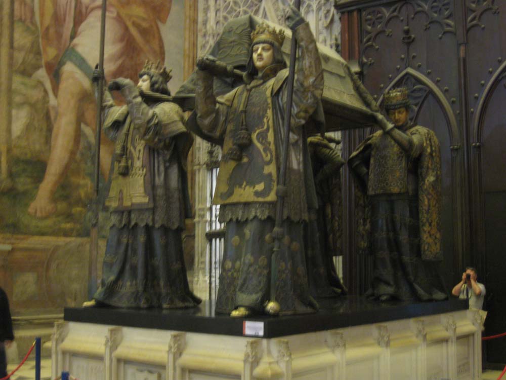 SPAIN - Burial of Columbus in Sevilla Cathedral